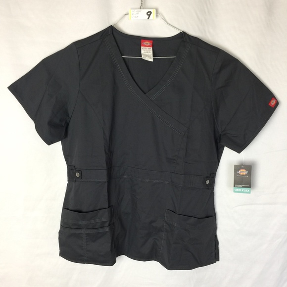 TOP SCRUB GRAY X LARGE DICKIES STOCK # 09 - Picture 1 of 8